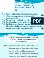 Tema 7. Factorii Socio-Culturali Ca Determinanţi Ai Comportamentului Consumatorului