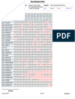 Class Attendance Sheet