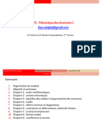 Présentation - Mécanique Des Structures 1 - Partie 1