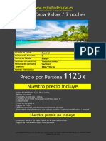 Presupuesto Carmen Punta Cana