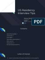 General Residency IV Tips