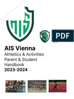 AIS Athletics & Activities Parent Student HANDBOOK 2023-24