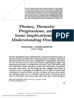 Theme - Thematic Progression - Some Implication For Understanding Discourse