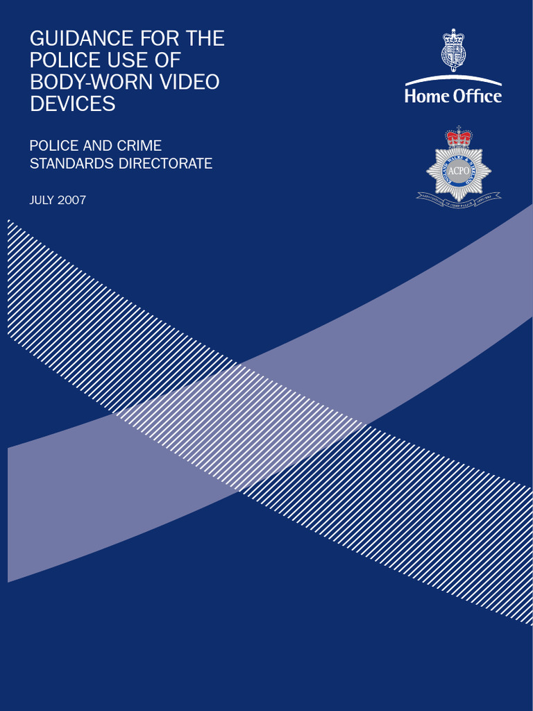 Guidance Body Worn Devices PDF Police Prosecutor