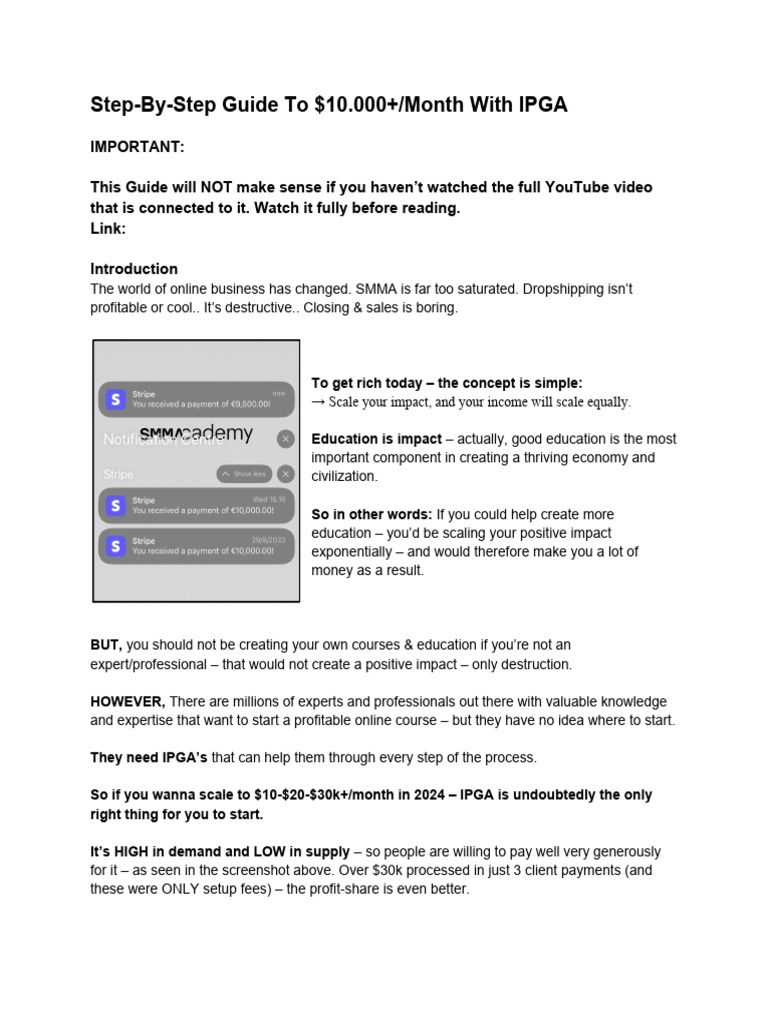 Guide to 10k month pdf expert linked in