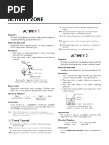 All in One SCIENCE - 10 - Activity - CH 1