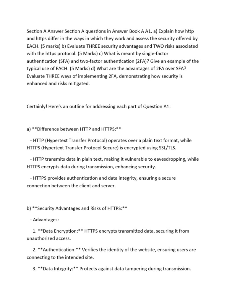 HTTP vs HTTPS: Security & Authentication | PDF | Representational State ...