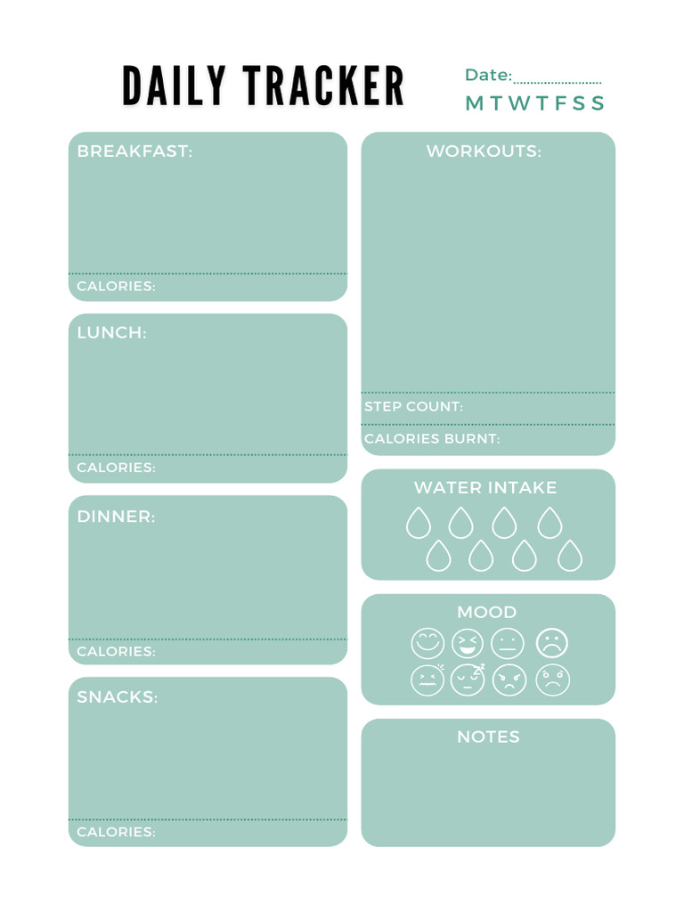 Daily Tracker PDF