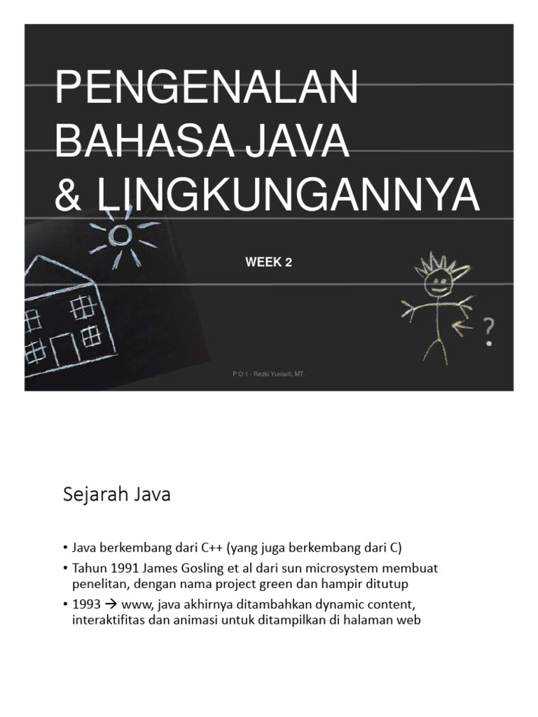 Sejarah dan Fitur Bahasa Java | PDF | Seni | Komputer