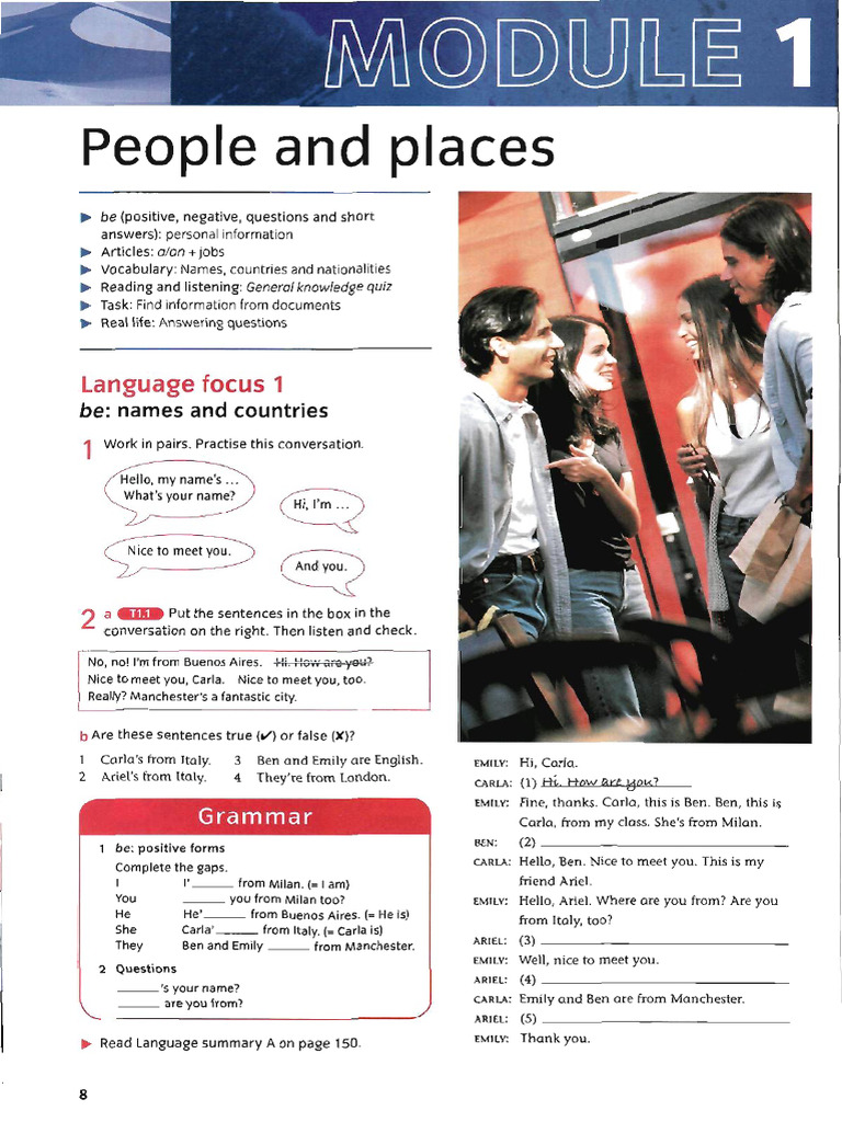 Module 1 People and Places | PDF