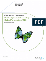 1129 Lower Secondary Global Perspectives Checkpoint Instructions - tcm143-652605