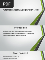 Automation Testing Uing Selenium & Katalon Studio