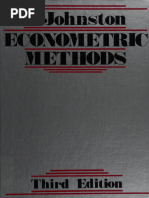 Econometric Methods