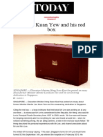 MR Lee Kuan Yew and His Red Box