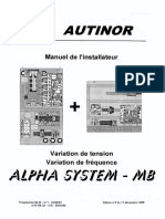 Alpha MB (BH01) - Manuel D'installation - FR - Du 17 12 98 (7458)