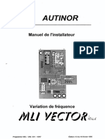 MLI Vectorielle (VEC01) - Manuel D'installation - FR - Du 16 02 98 (7512)