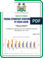 Fiscal Strategy Statement Fss
