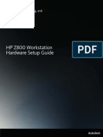 HP Z800 Workstation Hardware Setup Guide: Visual Eff Ects, Finishing, and Color Grading