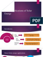 Part D - APPLICATIONS OF SOLAR ENERGY