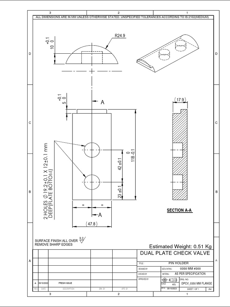 Pin Holder 0350 PDF Mechanical Engineering Manufactured Goods