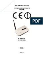 Instrukcja Obsługi Bezprzewodowy Router Tp-Link: Wersja 1.2