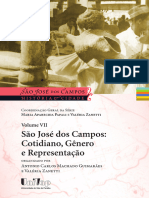 Volume VII São José Dos Campos Cotidiano Gênero e Representação