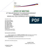 NOTICE OF 24th SESSION