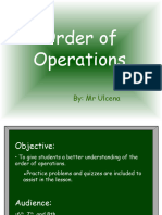 Order of Operations