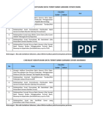 Checklist Bank Garansi