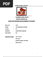 6473 Quiz Software Management System