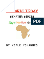 Amharic Today Starter Series Inside Book
