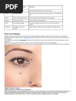 Brow Mapping Step by Step Tutorial 1 | PDF | Eyebrow | Forehead