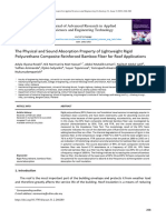 The Physical and Sound Absorption Property of Lightweight Rigid