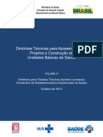 Diretrizes Vistorias Tecnicas Processo Construtivo Estabelecimentos Assistenciais Saude Volume VI