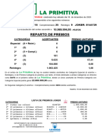 Nota de Prensa Primitiva Del Sábado 16-12-23