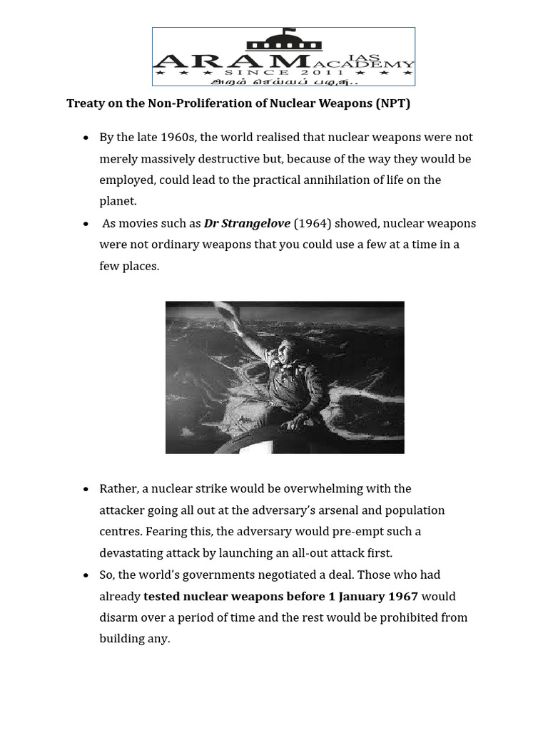 Treaty On The Npt Download Free Pdf Treaty On The Non Proliferation