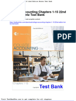 College Accounting Chapters 1-15-22nd Edition Heintz Test Bank