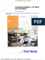 College Accounting Chapters 1-27-22nd Edition Heintz Test Bank