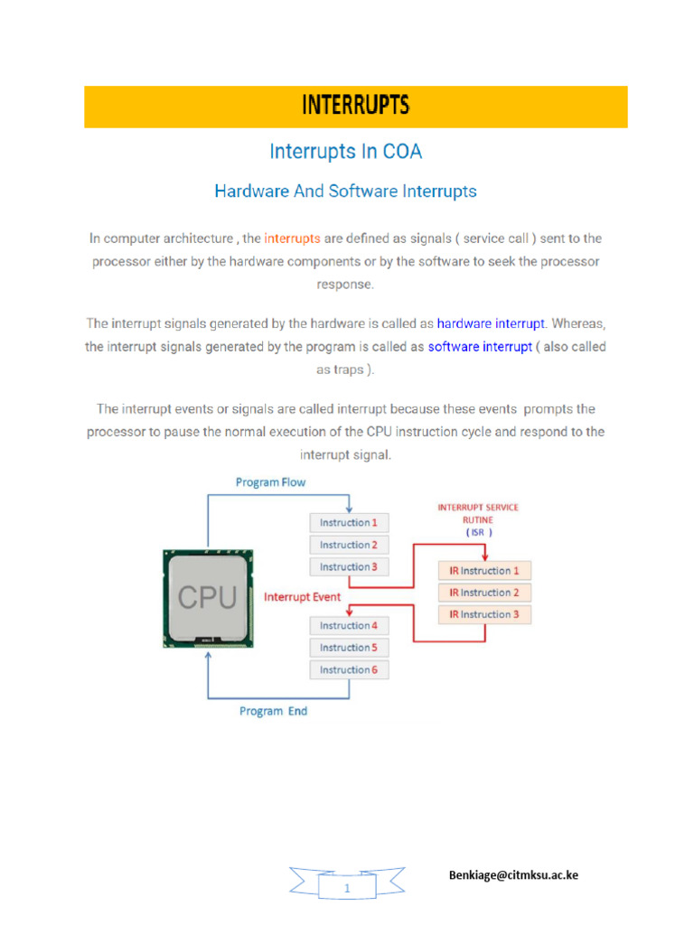 Coa - Lecture 8 - BNC | PDF | Central Processing Unit | Input/Output