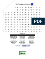 Ecology Word Answers