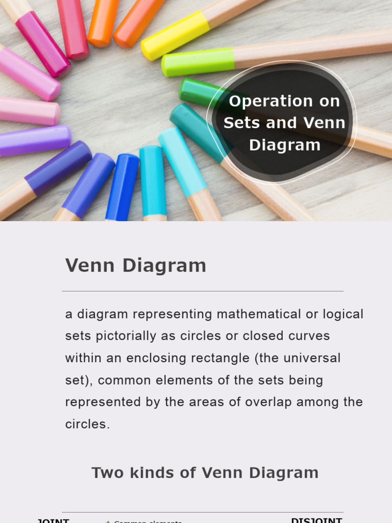 Set Operations and Venn Diagrams Guide | PDF | Set (Mathematics ...