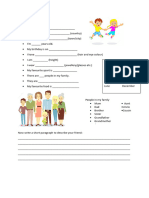 Introduce Yourself Worksheet Templates Layouts - 96362