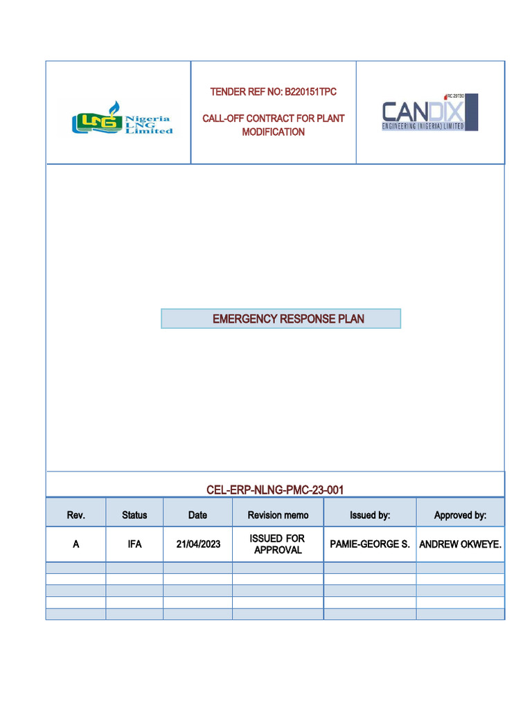 Emergency Response Plan PDF Emergency Emergency Management