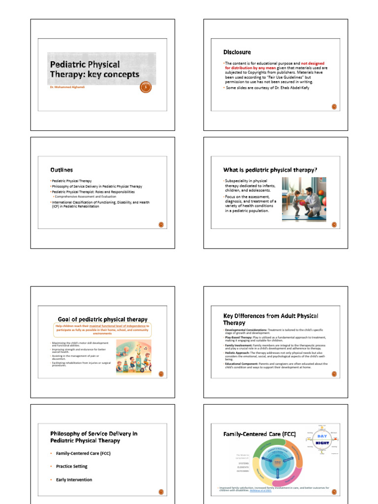 Introduction To Pedi PT 2 | PDF | Physical Therapy | Caregiver