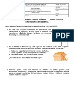 Mínimo Común Múltiplo y Máximo Común Divisor Situaciones Problema