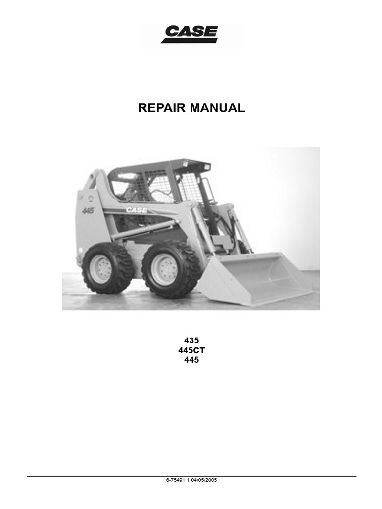 Case Skid Steer Repair Manual Overview | PDF | Screw | Nut (Hardware)
