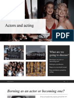 Actors and Acting