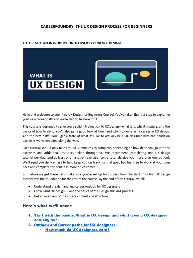 UX DESIGN | PDF | Design | Cognitive Science
