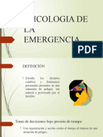 Psicologia de La Emergencia