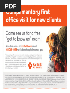 Complimentary Fi RST Offi Ce Visit For New Clients: Come See